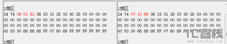 扇区1对比